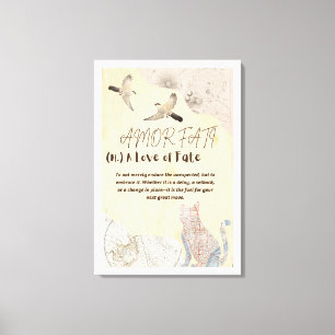 Amor Fati Stretched Canvas Print