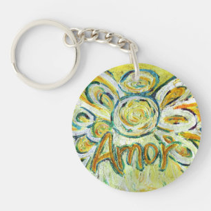 Amor Guardian Angel Word Porte - clé personnalisé