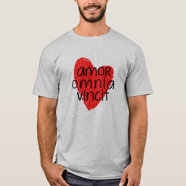 Amor Omnia Vincit (Love Conquers All)  T-Shirt (Front)