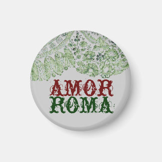 Amor Roma With Green Lace Magnet
