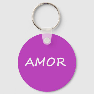 Amor, Spanish Love Keychain
