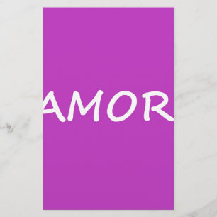 Amor, Spanish Love Stationery