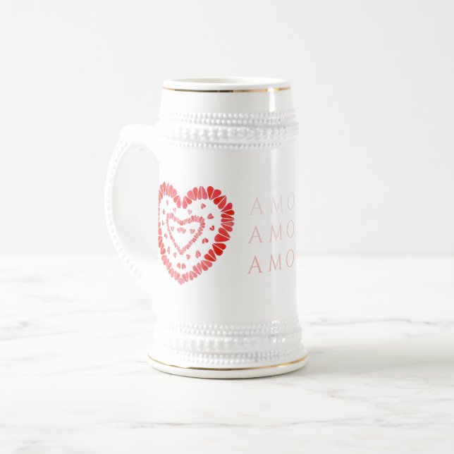 AMOR-SPANISH LOVE Stein (Front Left)
