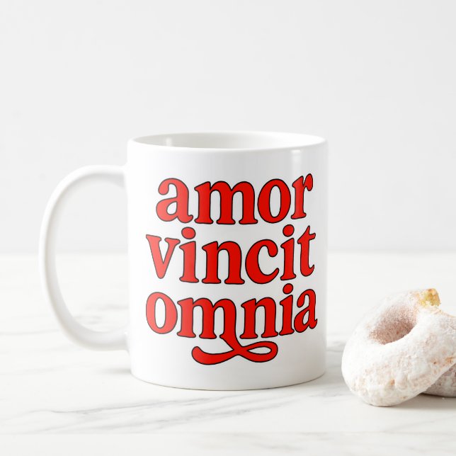 Amor vincit omnia coffee mug (With Donut)