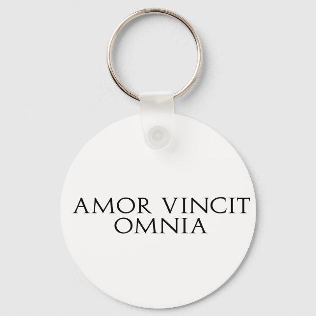 Amor Vincit Omnia Keychain (Front)