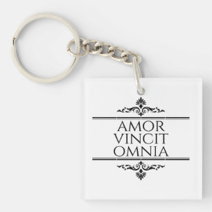 Amor Vincit Omnia - Love Conquers All Keychain