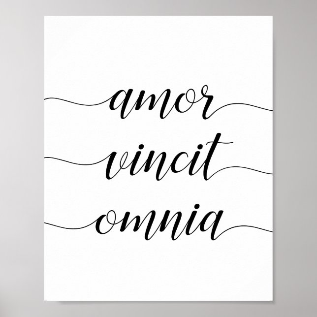 Amor vincit omnia poster (Front)