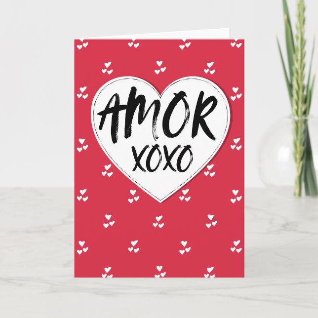 Amor xoxo card (Front)
