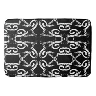 Amora a Black and White Bath Mat