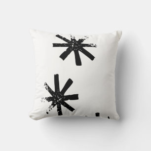 Amora asterix inverted throw pillow