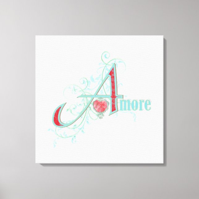 AMORE - Amour - Toile encadrée (Recto)