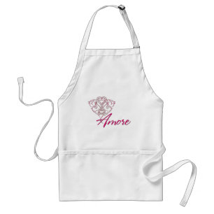 Amore avec le coeur défilé Design 1 tablier
