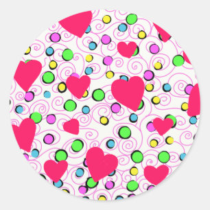 Amore Classic Round Sticker