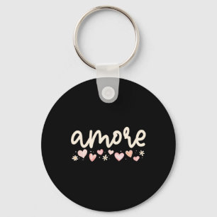 Amore Italian Valentines Day Engagement Cupids Lov Keychain