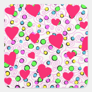 Amore Square Sticker