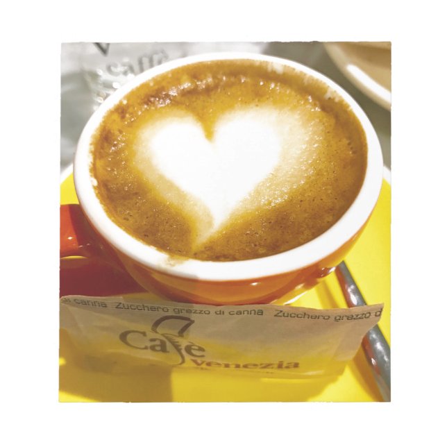Amoreccino I heart Italian Coffee Notepad (Front)