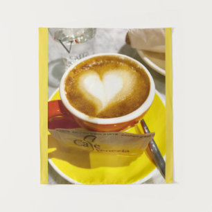 Amoreccino I heart Italian Coffee Tapestry