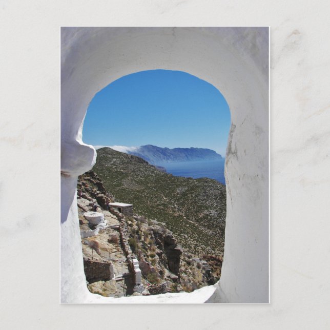 Amorgos Coast. Postcard (Front)