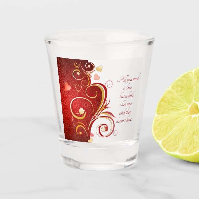 Amorous Shot Glass (Front)