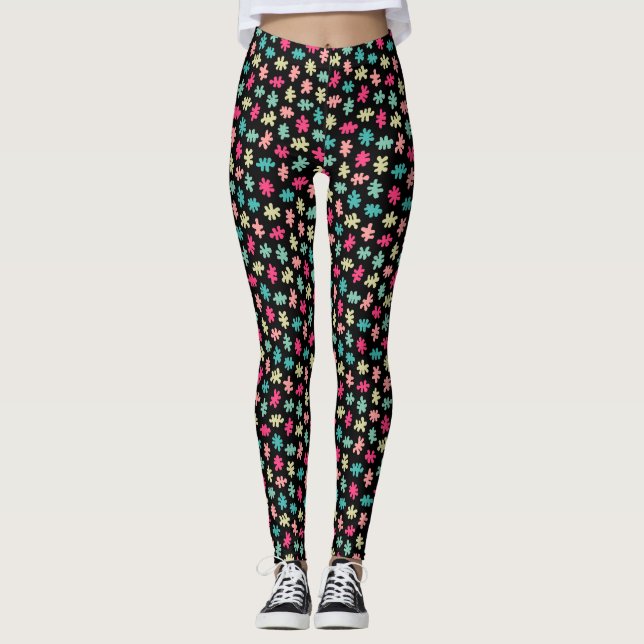 Amorphic Shapes 120322 - Colours 01 Leggings (Front)