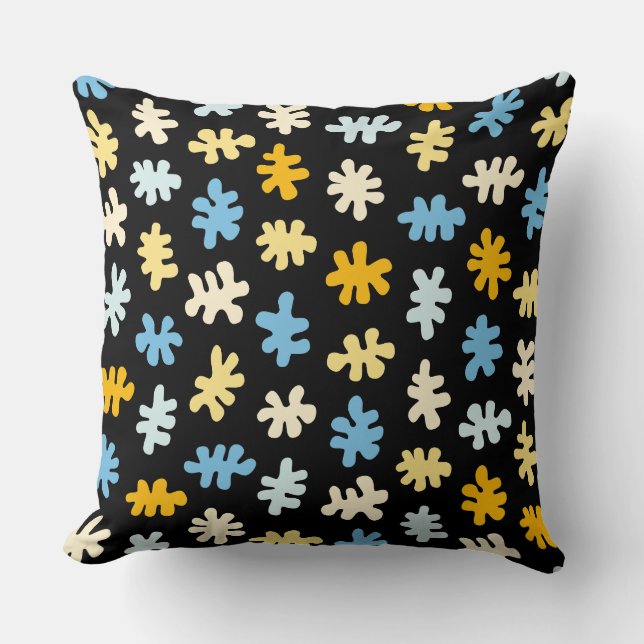 Amorphic Shapes 120322 - Colours 02 Throw Pillow (Front)