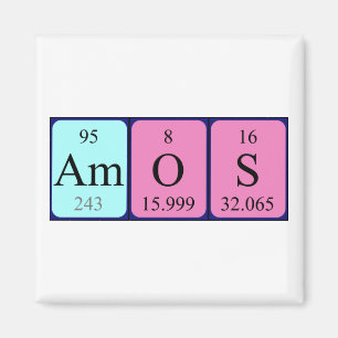 Amos aimant nom de table périodique