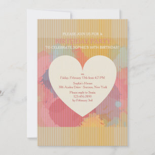Amour Aquarelle Invitation au coeur