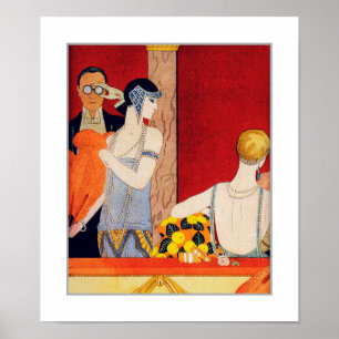 Amour. Art Déco Art Print