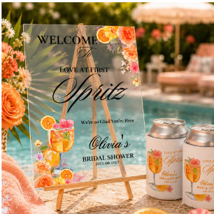 Amour au premier Spritz Bienvenue à la Baby Shower