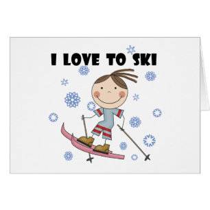 Amour au ski - T-shirts et cadeaux de fille