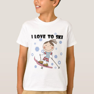 Amour au ski - T-shirts et cadeaux de fille