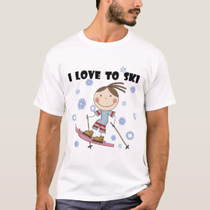 Amour au ski - T-shirts et cadeaux de fille