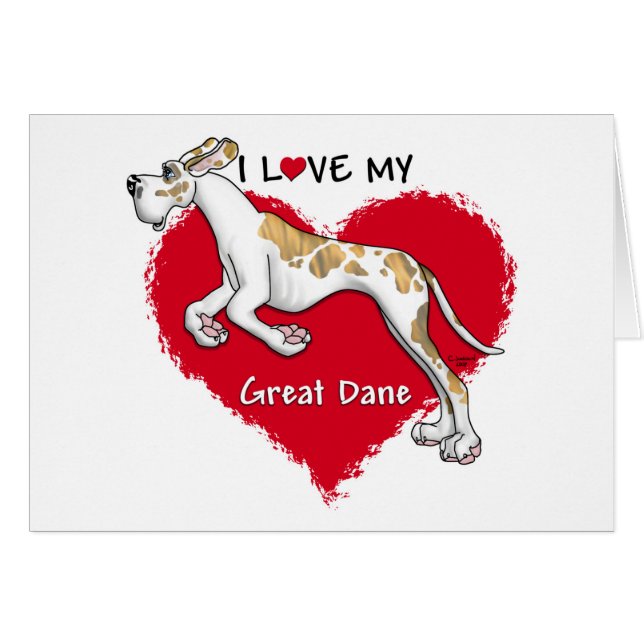 Amour Brindlequin Great Dane UC (Devant horizontal)
