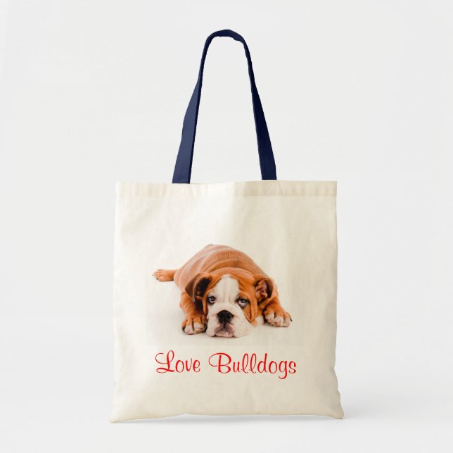 Amour Bulldogs anglais Bulldog Chien de chiots Sac (Devant)