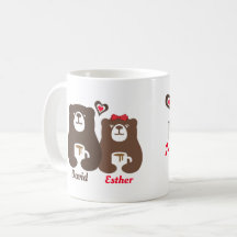 Amour Café temps avec mon chou Ours Mug