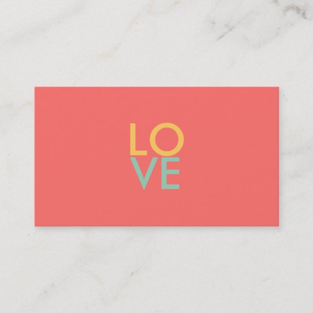 Amour Carte de visite (Devant)