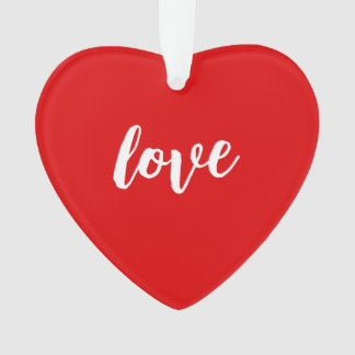 Amour Coeur Forme Arbre de Noël Ornament
