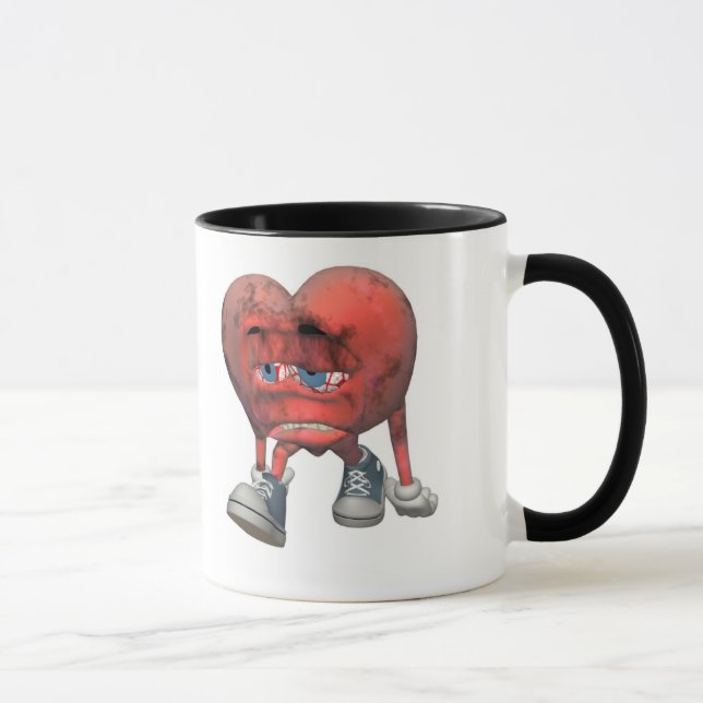 Amour Coeur malade Mug (Droite)