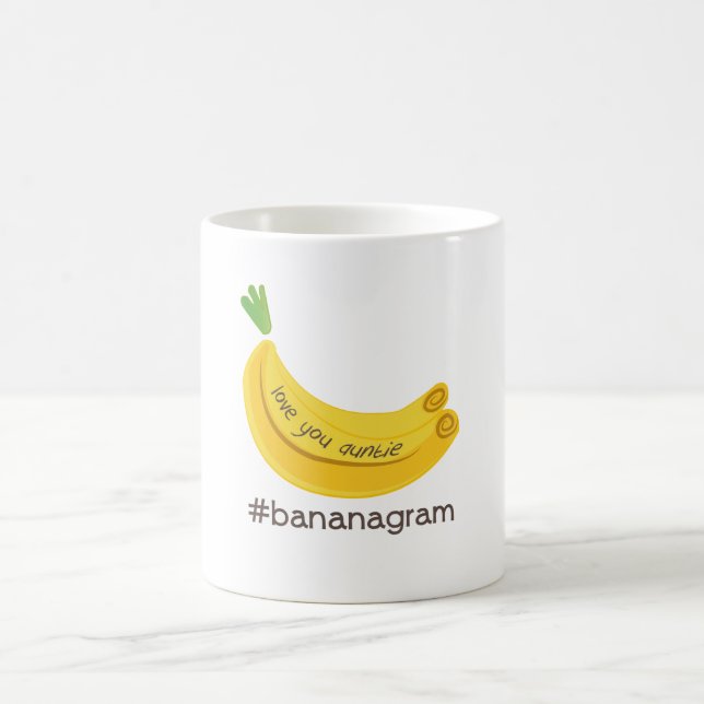 Amour de #bananagram vous tante Mug (Centre)