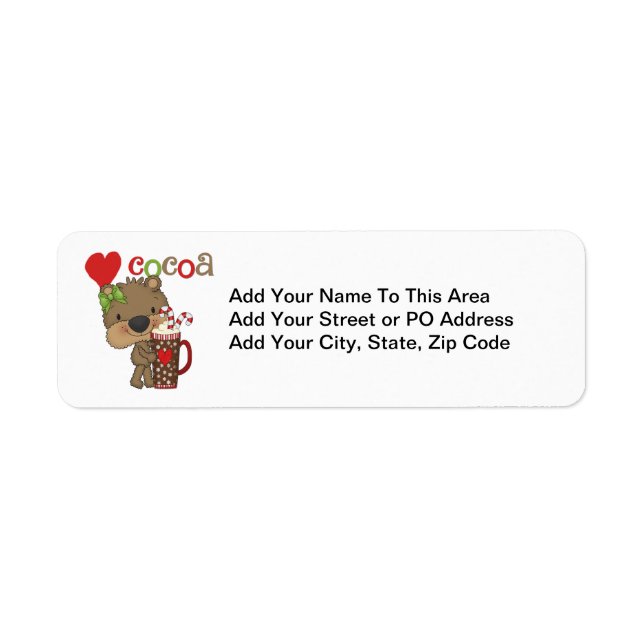 Amour de cacao d'ours de fille (Devant)