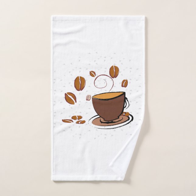 Amour de café  (Serviette à main)