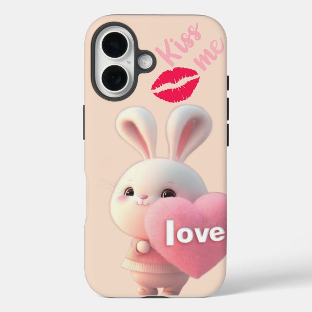 “Amour de Lapin Mignon – Embrasse-Moi  Étui Case-M (Verso)