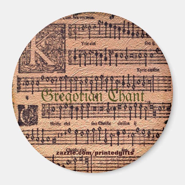 AMOUR DE MUSIQUE Chants Grégoriens Histoire Magnet (Devant)