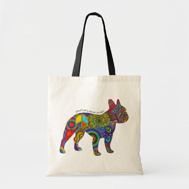 "Amour de paix et sac fourre-tout à art de bruit (Devant)