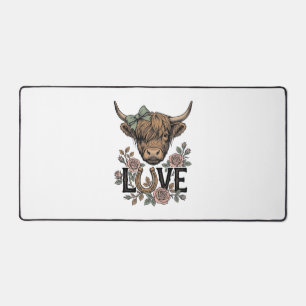 Amour de vache des Highlands Fleur vintage fer à c