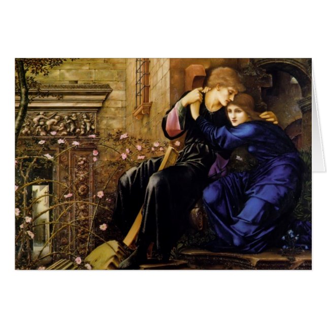 Amour d'Edouard Burne-Jones parmi les ruines (Devant horizontal)