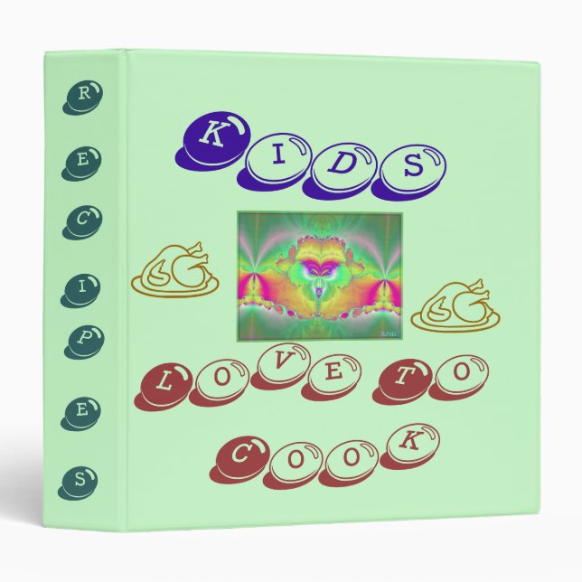 Amour d'enfants pour faire cuire le classeur de (Devant/Côté)