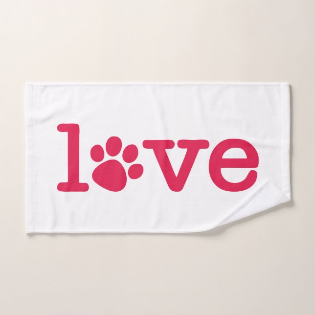 Amour des animaux (Serviette à main)