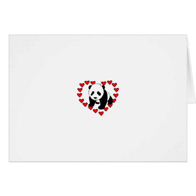 Amour d'ours panda (Devant Horizontal)