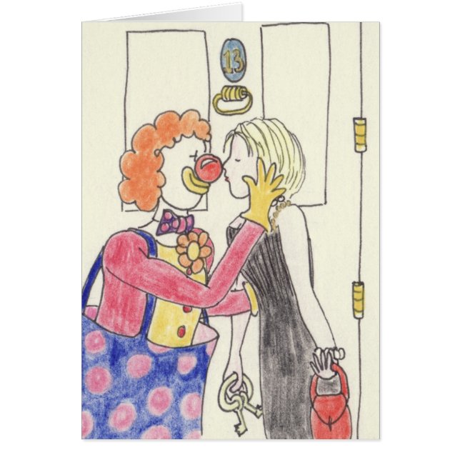 Amour Drôle Clown Romance Quirky bizarre Amour Des (Devant)
